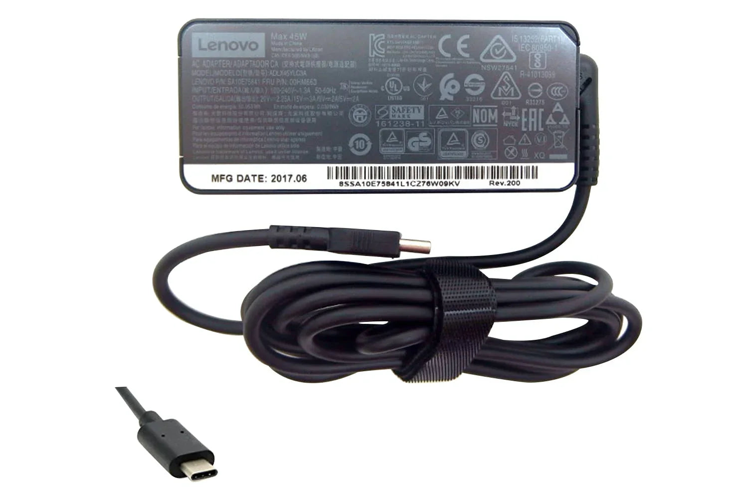 Compatible New 45W Type-C AC Adapter Charger compatible with Lenovo Yoga 720-13IKB 80X6, 910-13IKB 80VF