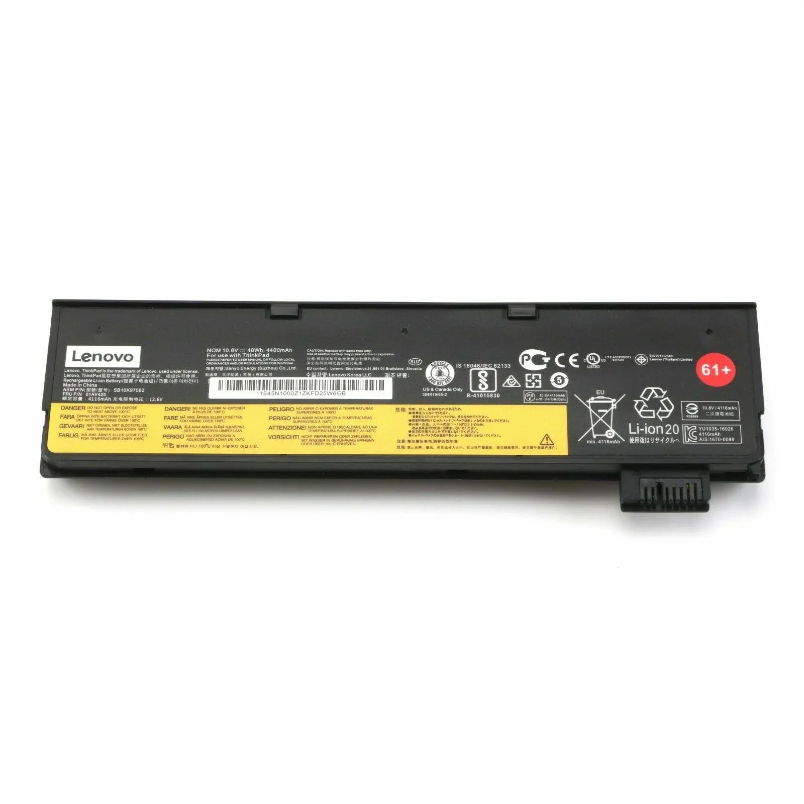 Compatible 01AV424 Lenovo ThinkPad T470 T480 T570 T580 01AV425, 01AV428, 01AV492, SB10K97585 61+ Laptop Battery