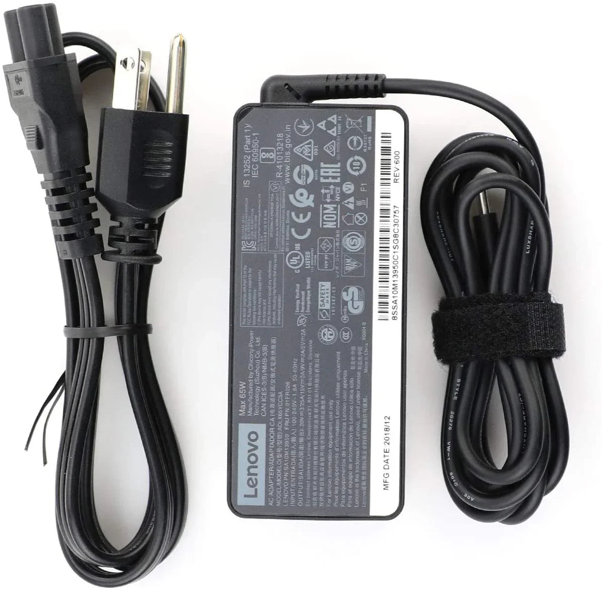 Compatible 20V 3.25A 65W USB Type C Ac Power Adapter Charger for Lenovo Thinkpad X1 Carbon Yoga 5 X270 X280 T580 P51s P52s E480 E470 Laptop - Image 2