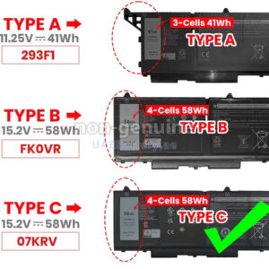Dell Latitude 5330 7530 7430 7330 FK0VR FKOVR 8H6WD 8P81K OEM New Compatible Laptop Battery
