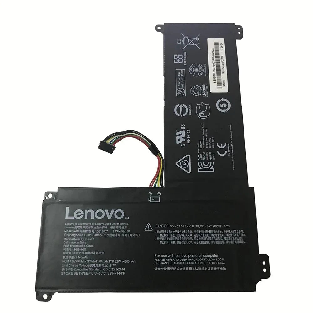 31Wh Compatible 0813007 Lenovo IdeaPad 120S Series Tablet, IdeaPad 110S-11IBR 5B10P23779 2ICP4/59/138 Laptop Battery