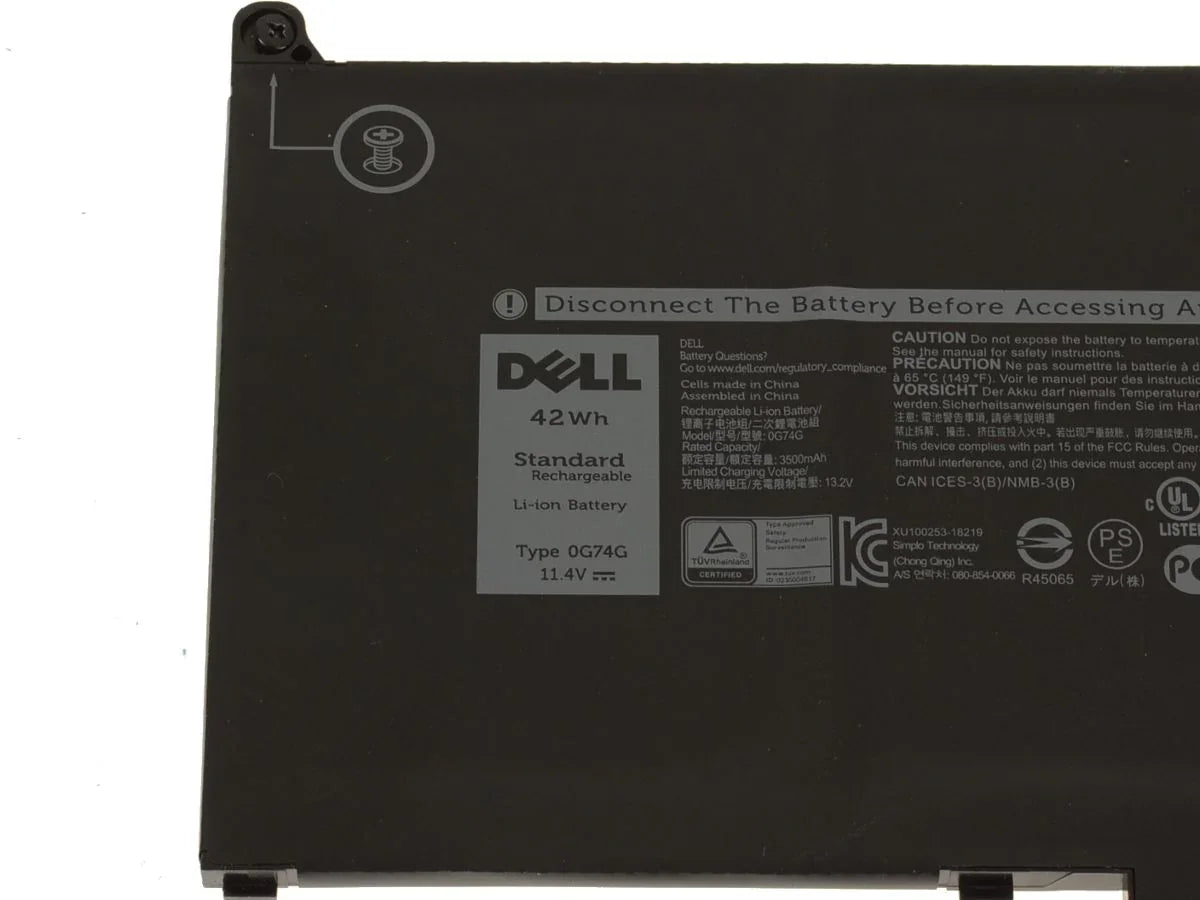 Compatible 0G74G Dell OEM Latitude 5300/7300/7400, Latitude 3-Cell 42Wh Laptop Battery - Image 3