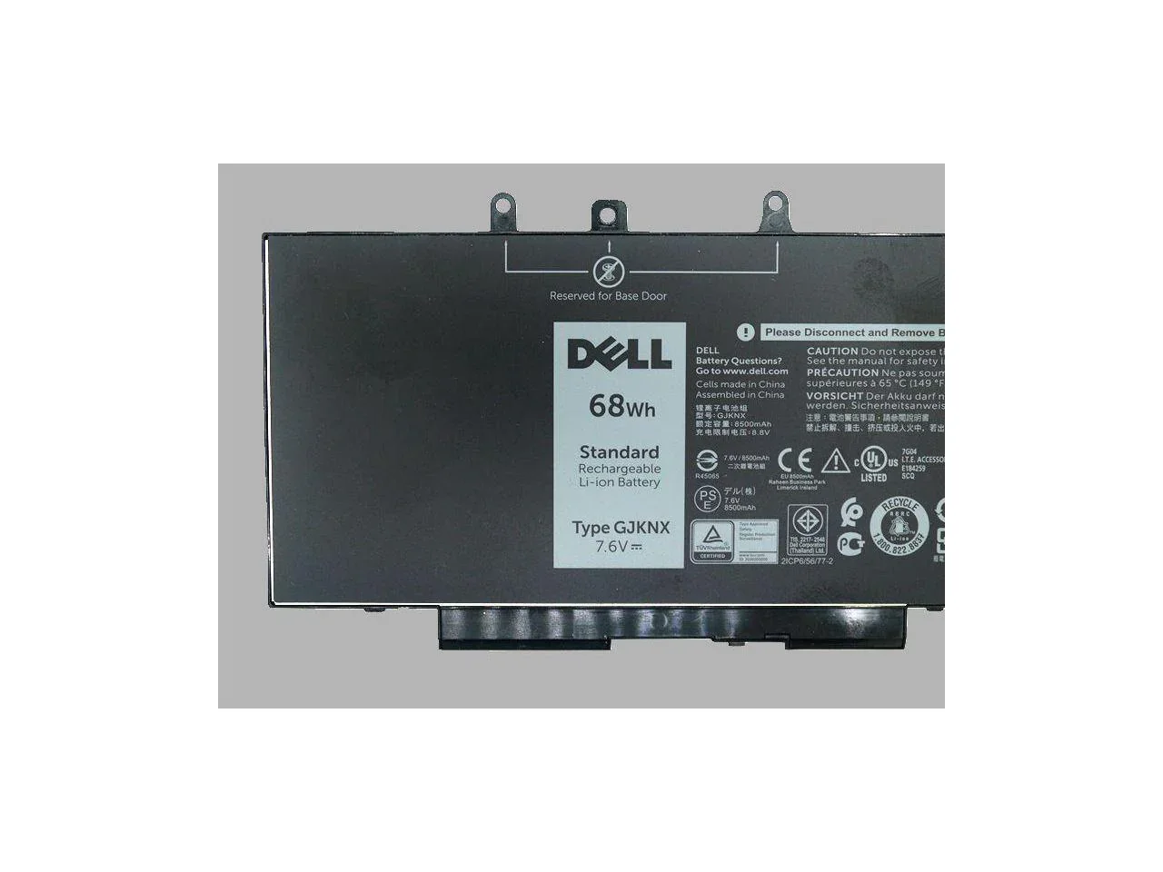 7.6V 68wh Compatible GJKNX GD1JP Dell Latitude 15 5580 5480 5280 M3520 M3530 Laptop Battery