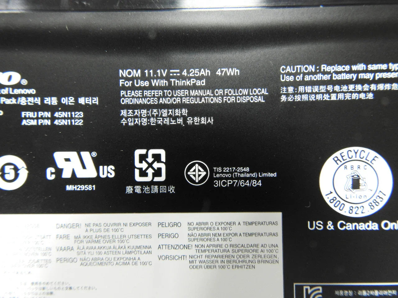 11.1V 47wh Compatible 45N1121 45N1123 Lenovo ThinkPad T431s Series 45N1120 45N1122 Tablet Laptop Battery - Image 2