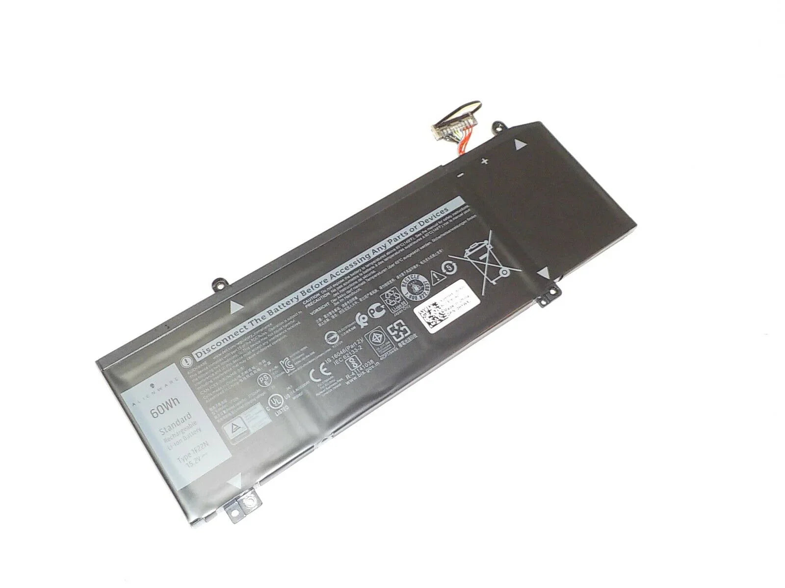 NEW 60Wh Compatible OEM Dell Alienware M15/M17 4-cells Laptop Battery - 1F22N - Image 2