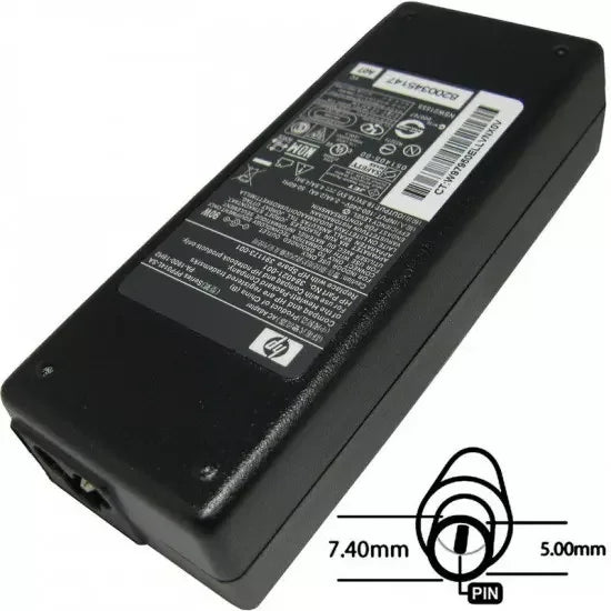 POWER ADAPTER 90W 18.5V, 7.4X5.0, ORIGINAL HP
