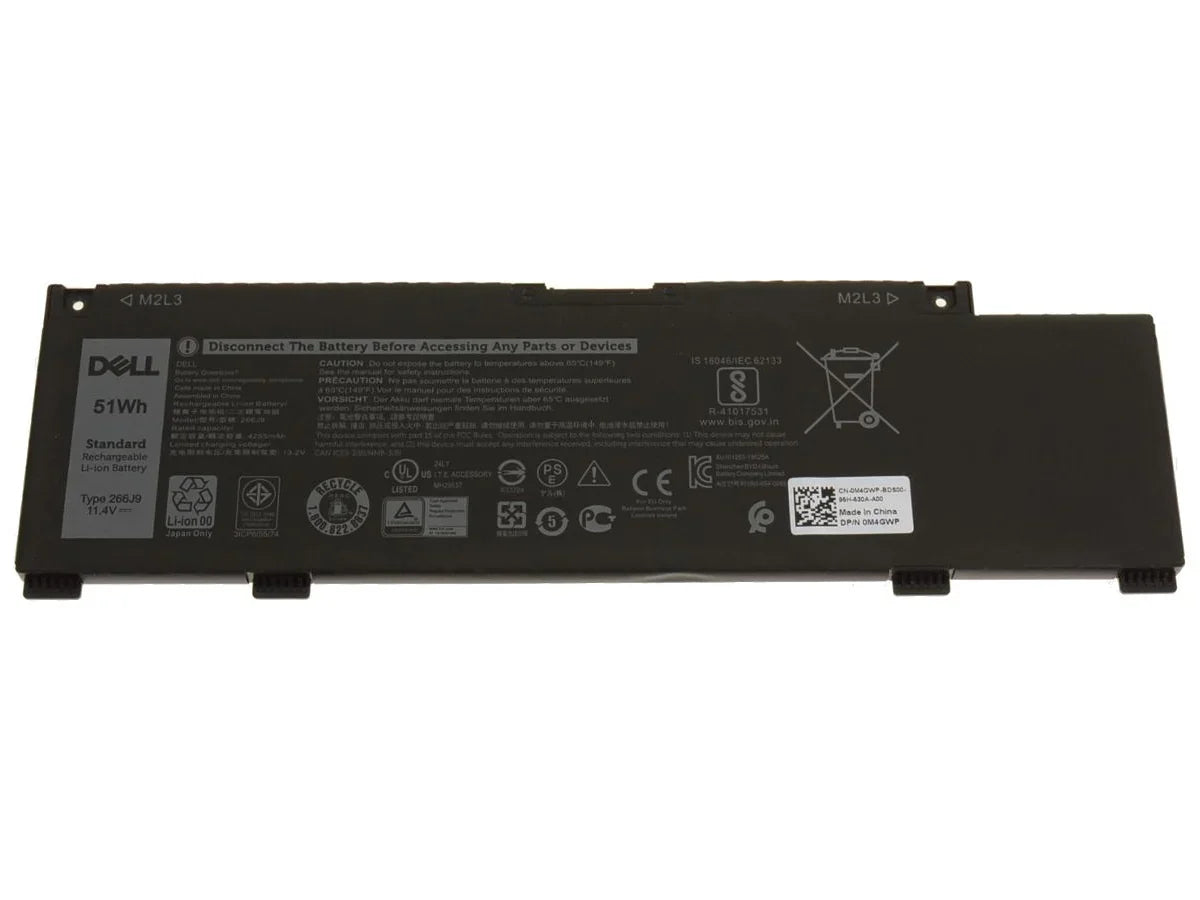 51Wh Compatible 266J9 Dell Inspiron 14 5490, G3 3590 Series, P89F001 3-cell Laptop Battery