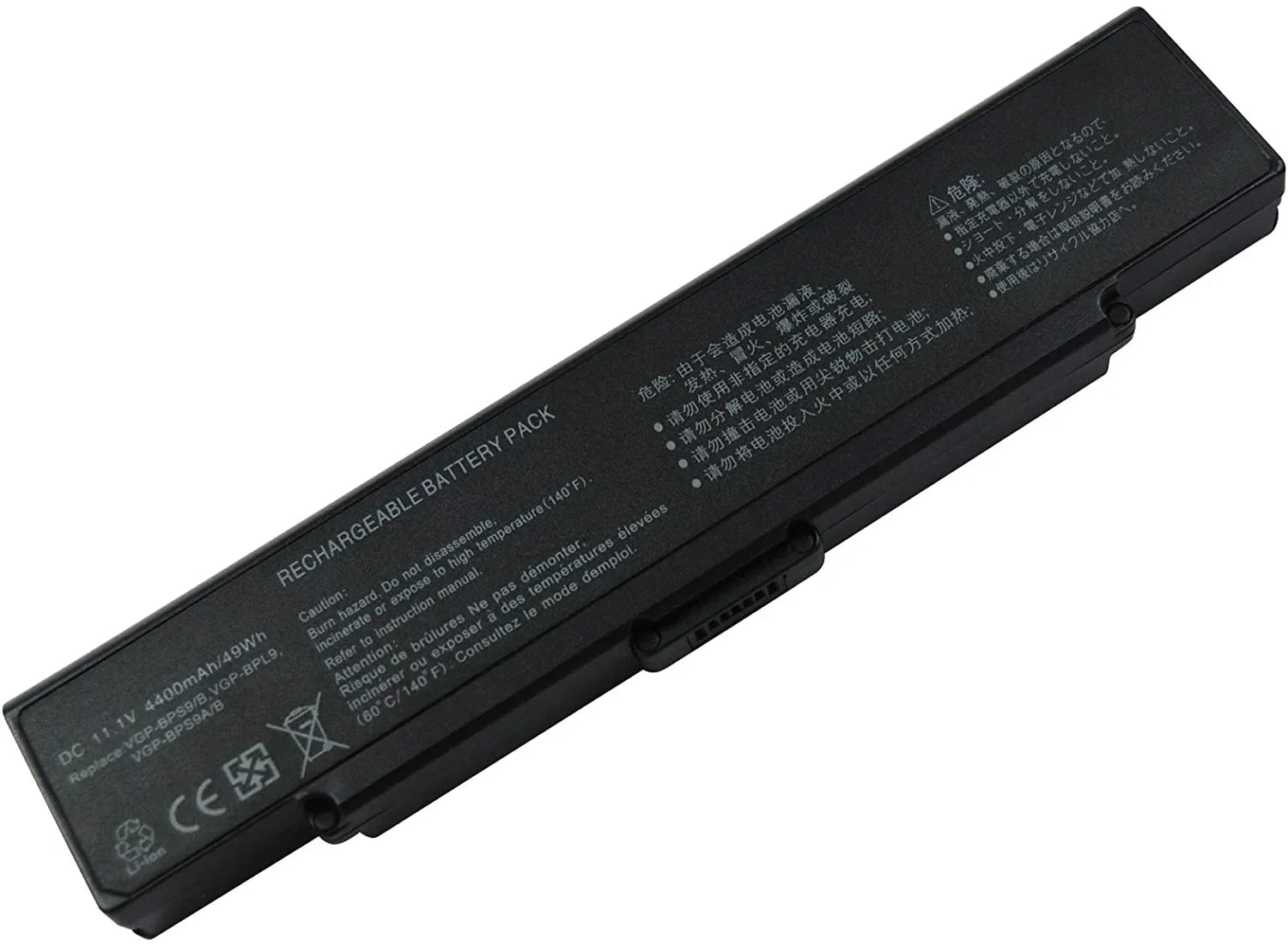 Sony VGN-NR490E/W, VGP-BPS9 VGP BPS9A VGP BPS9 B VGP BPS9 S VGP BPL9 VGP BPL9A VGP BPL9 B VGP BPL9 S Series Laptop Battery