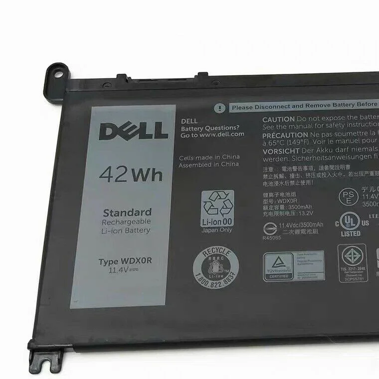 42Wh WDXOR Compatible Dell Inspiron 15 (5565/5567/5568/5578/7560/7570/7579/7569) (13-5368/5378/7368/7378) (17-5765/5767/5770) Series Laptop Battery Skip to product information - Image 3