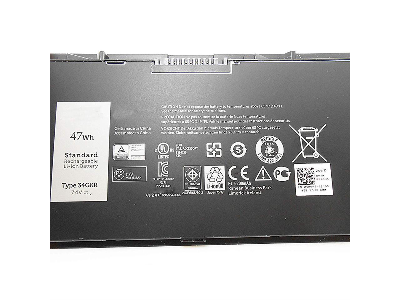 Dell Latitude E7440 Series 34GKR, G0G2M 7.6V or7.4V 6200mAh replacement battery - Image 2