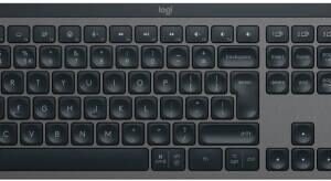 Logitech MX Keys S Advanced Wireless Illuminated Keyboard, Bluetooth Low Energy Tehcnology or Logi Bolt USB Receiver, English (UK) Layout, 1500mAh Battery, Graphite
