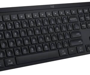 Logitech MX S Keys Advanced Wireless Keyboard, Smart Illumination, USB-C Rechargeable, Up to 10 Days Battery Life, English Layout, Black