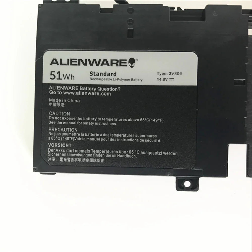 51wh Compatible 3V806 Dell Alienware R1 R2 ECHO 13 QHD Series Laptop Battery - Image 3