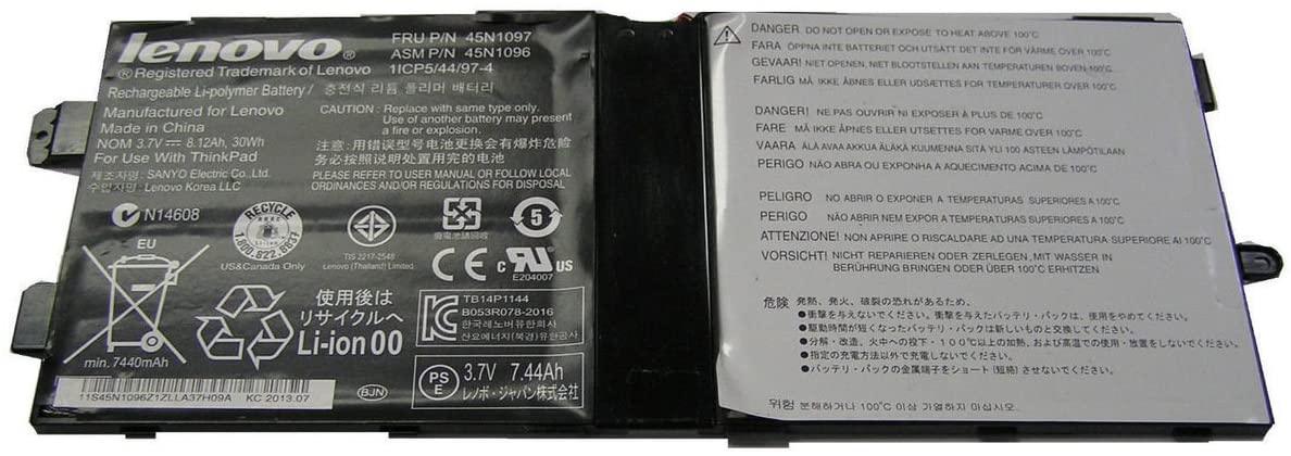 30Wh 8.12Ah Compatible 45N1096 45N1097 1ICP5/44/97-4 Lenovo ThinkPad Tablet 2 battery - Image 2