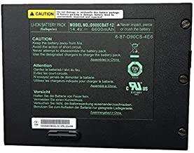 14.4V 6600mAh D900CBAT-12 6-87-D90CS-4E6 Compatible Laptop Battery compatible with Clevo PortaNote D900T D900K