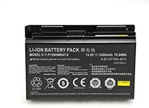 14.8V 76.96Wh Laptop Battery P150HMBAT-8 compatible with Clevo X711 X710S P170 P170HM P170SM P170EM NP9170 6-87-X710S-4273