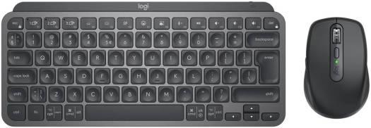 Logitech MX Keys Mini Keyboard & Mouse Combo, Bluetooth 5.0 LE & Logi Bolt USB Receiver Connectivity, 1500mAh Keyboard & 500mAh Mouse Battery, US International Layout, Graphite