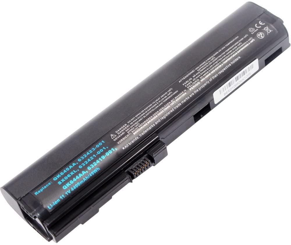 HP EliteBook 2560p 2570p SX03 SX06 P/N 632015-542 632016-542 632417-001 632419-001 632421-001 HSTNN-UB2L HSTNN-DB2K QK644AA SX06XL Laptop Battery