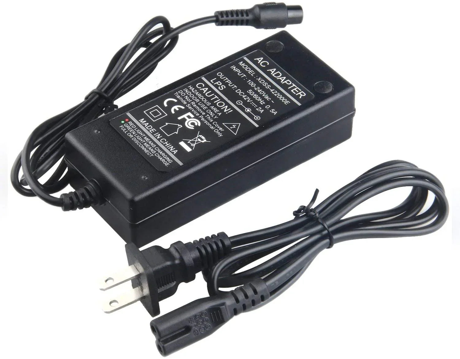 Smart Electric Scooter Self Balancing Hoverboard Battery Charger 42V 2A US Plug