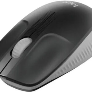 Logitech M190 Wireless Mouse, Full Size Ambidextrous Curve Design, 18-Month Battery with Power Saving Mode, Precise Cursor Control & Scrolling, Wide Scroll Wheel, Thumb Grips, Mid Grey | 910-005906