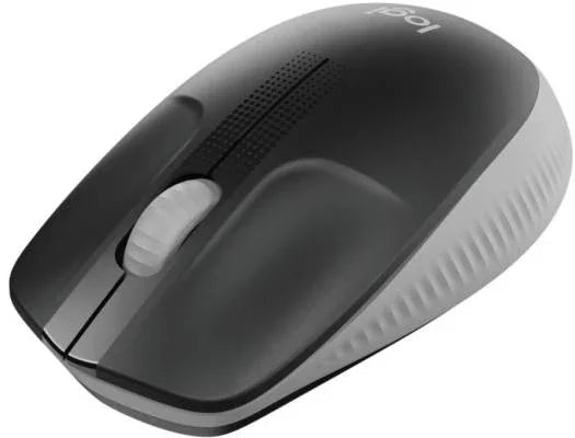 Logitech M190 Wireless Mouse, Full Size Ambidextrous Curve Design, 18-Month Battery with Power Saving Mode, Precise Cursor Control & Scrolling, Wide Scroll Wheel, Thumb Grips, Mid Grey | 910-005906