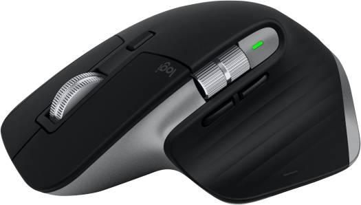 Logitech MX Master 3S for Mac Wireless Mouse, 2.4GHz RF & BT LE, 8000dpi Darkfield Optical Sensor, Quiet Click Butons, MagSpeed Electromagnetic Scrolling, Up to 70 Days Battery, Graphite