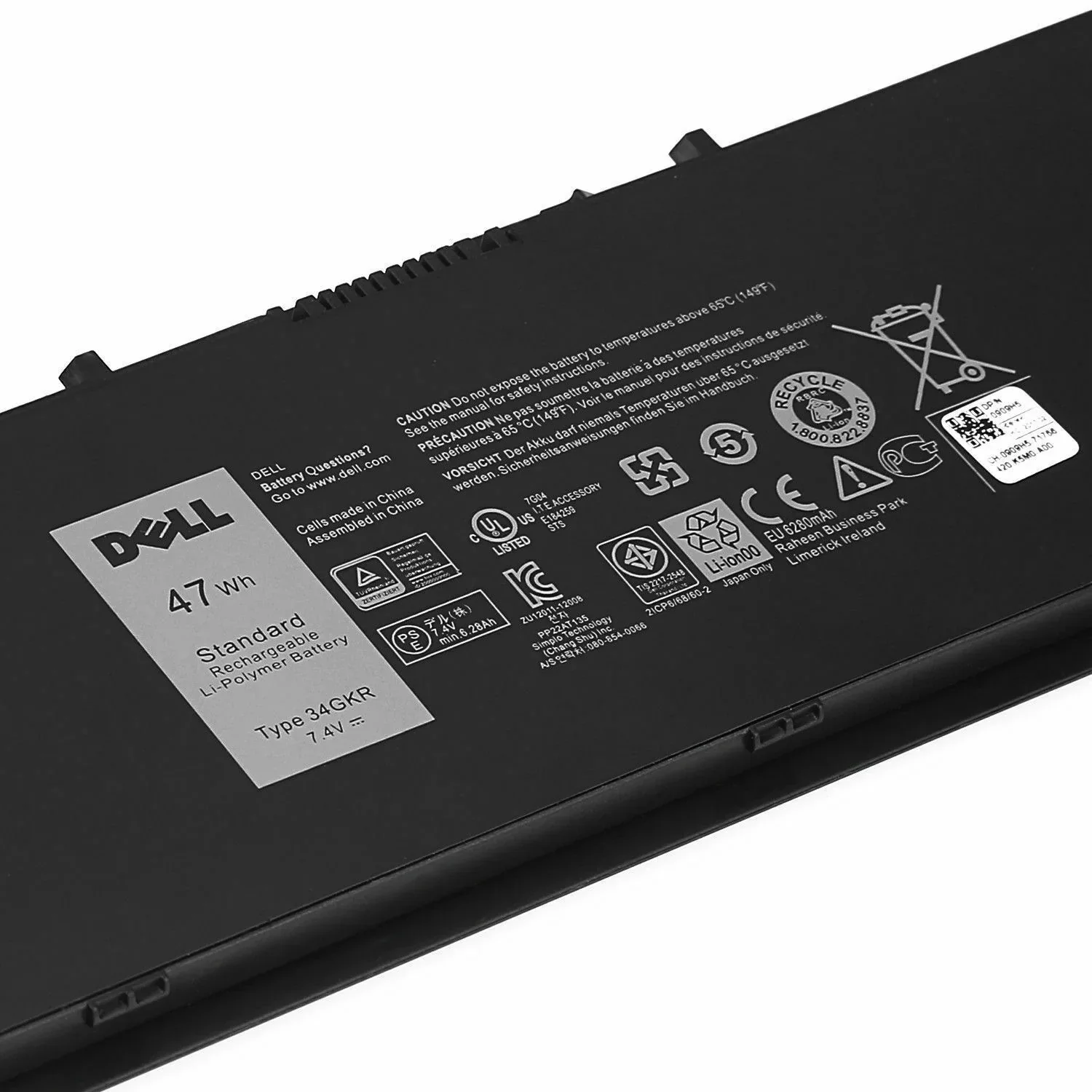 New Compatible 34GKR Dell Latitude E7420 E7440 E7450 47Wh 7.4V Battery 06P0CC 6P0CC Skip to product information - Image 3