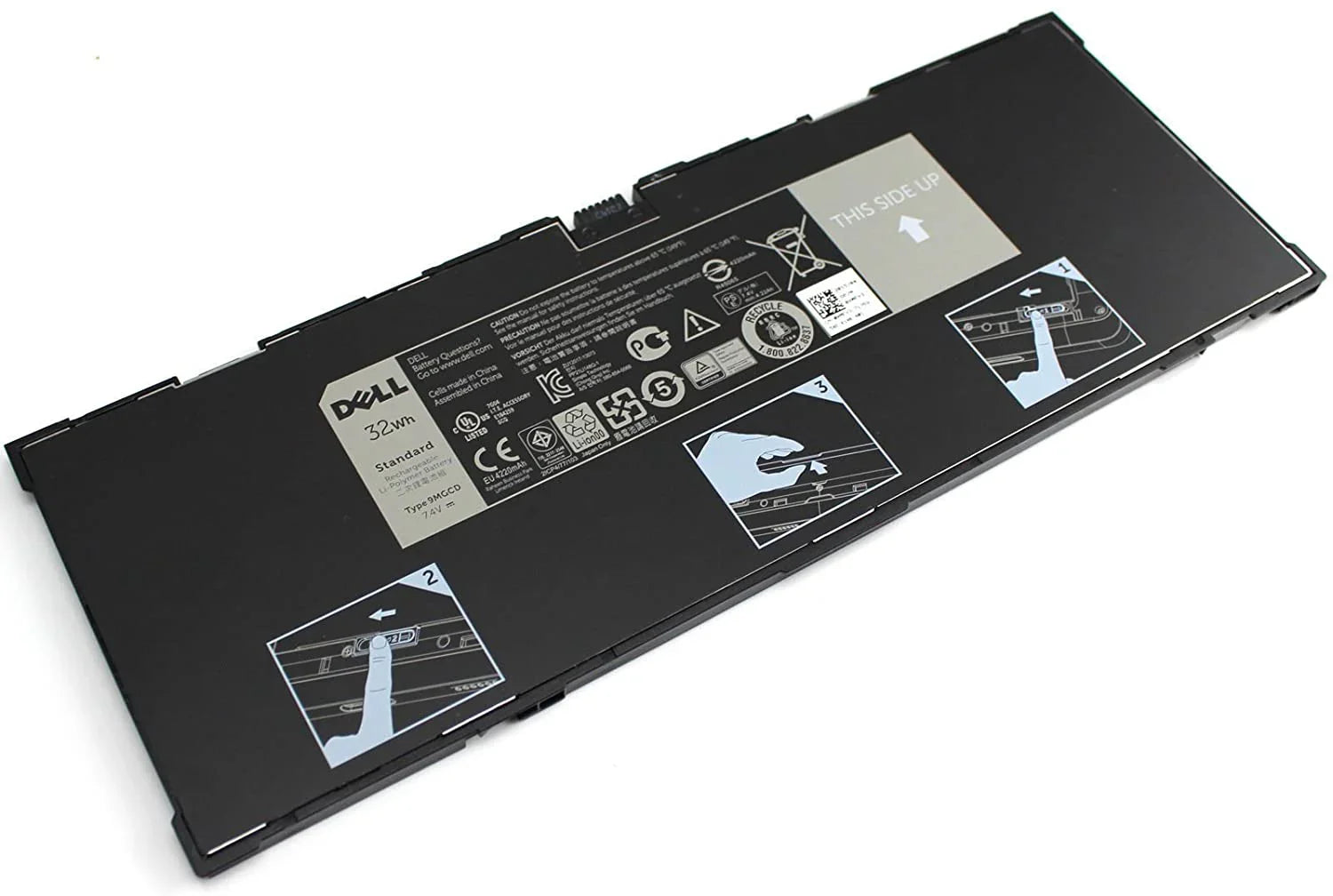 7.4V 32Wh Compatible 9MGCD Dell Venue 11 Pro (5130) 9MGCD XMFY3 312-1453 VYP88 Tablet Laptop Battery - Image 2