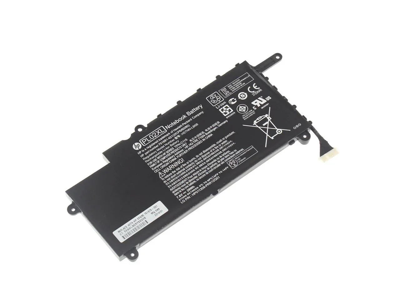 PL02XL Compatible Hp Pavilion 11-n X360 Series HSTNN-LB6B TPN-C115 751681-421(21CP6/60/80) PC 7.6V 29Wh Laptop Battery