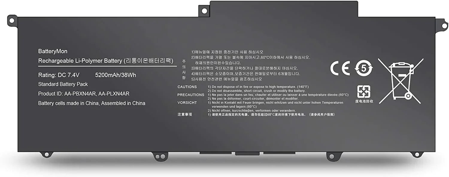 AA-PLXN4AR AA-PBXN4AR Samsung NP900X3E 900X3F 900X3G 900X3C-A01 900X3C-A0 Tablet 7.5V 44Wh 5880mAh Laptop Battery