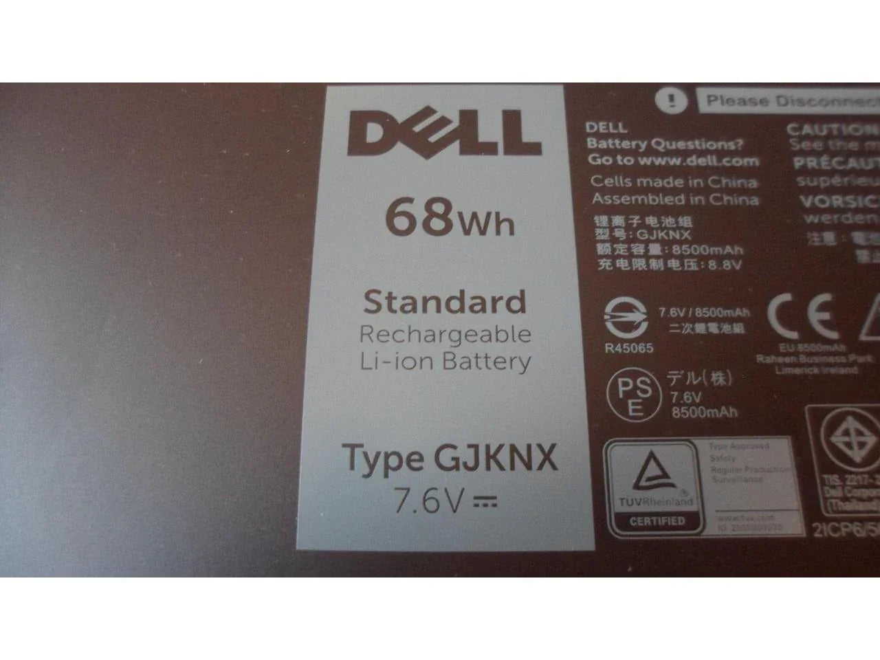 7.6V 68wh Compatible GJKNX GD1JP Dell Latitude 15 5580 5480 5280 M3520 M3530 Laptop Battery - Image 3