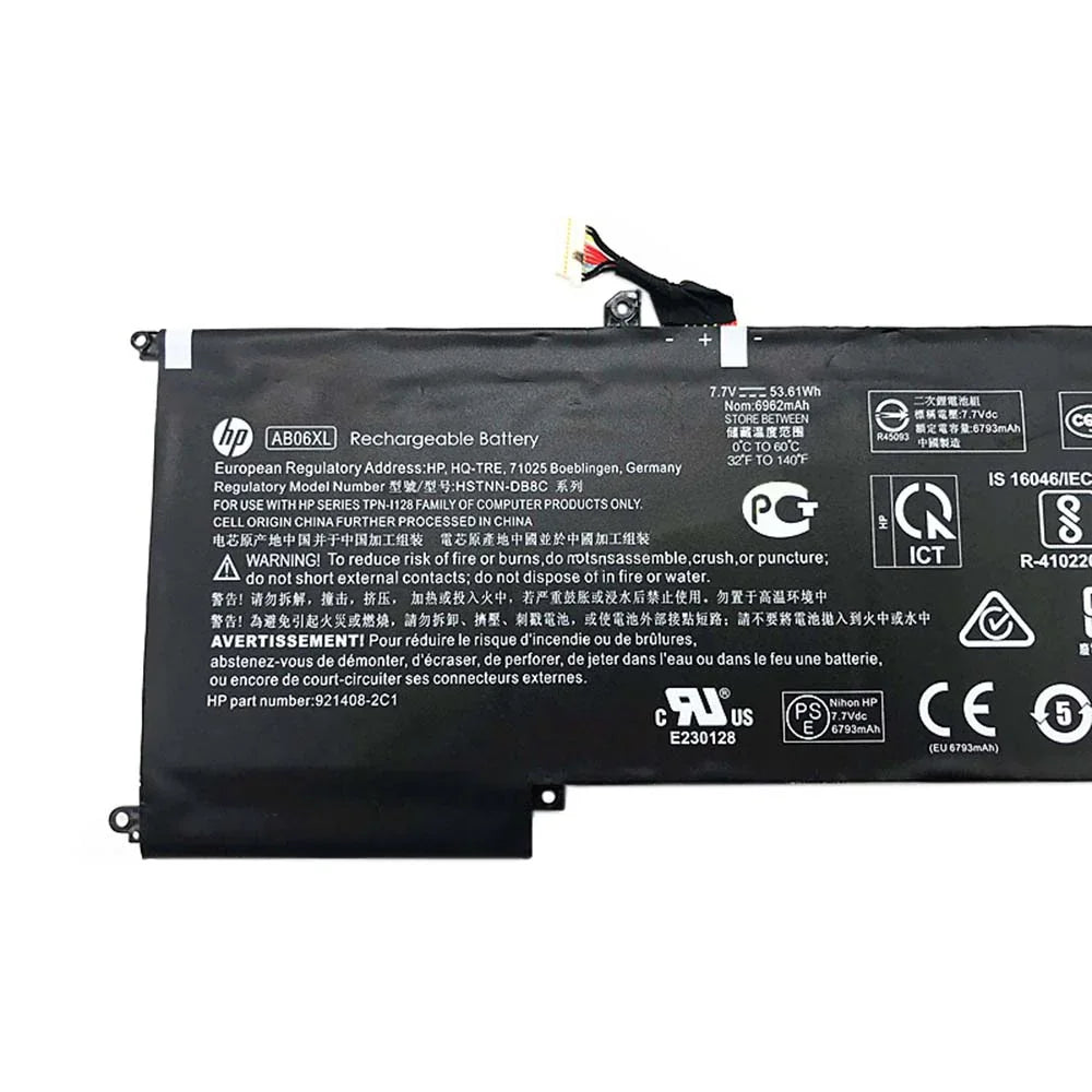 Compatible AB06XL HP Envy 13-AD008NW, Envy 13-AD0XX, AB06053XL (53.61Wh, 6 cells) Laptop Battery - Image 2