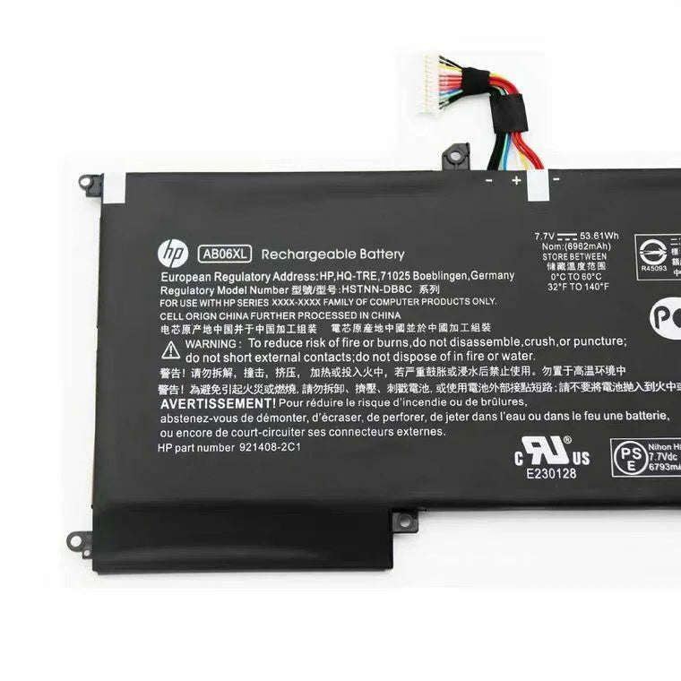 Compatible AB06XL HP Envy 13-AD008NW, Envy 13-AD0XX, AB06053XL (53.61Wh, 6 cells) Laptop Battery - Image 3