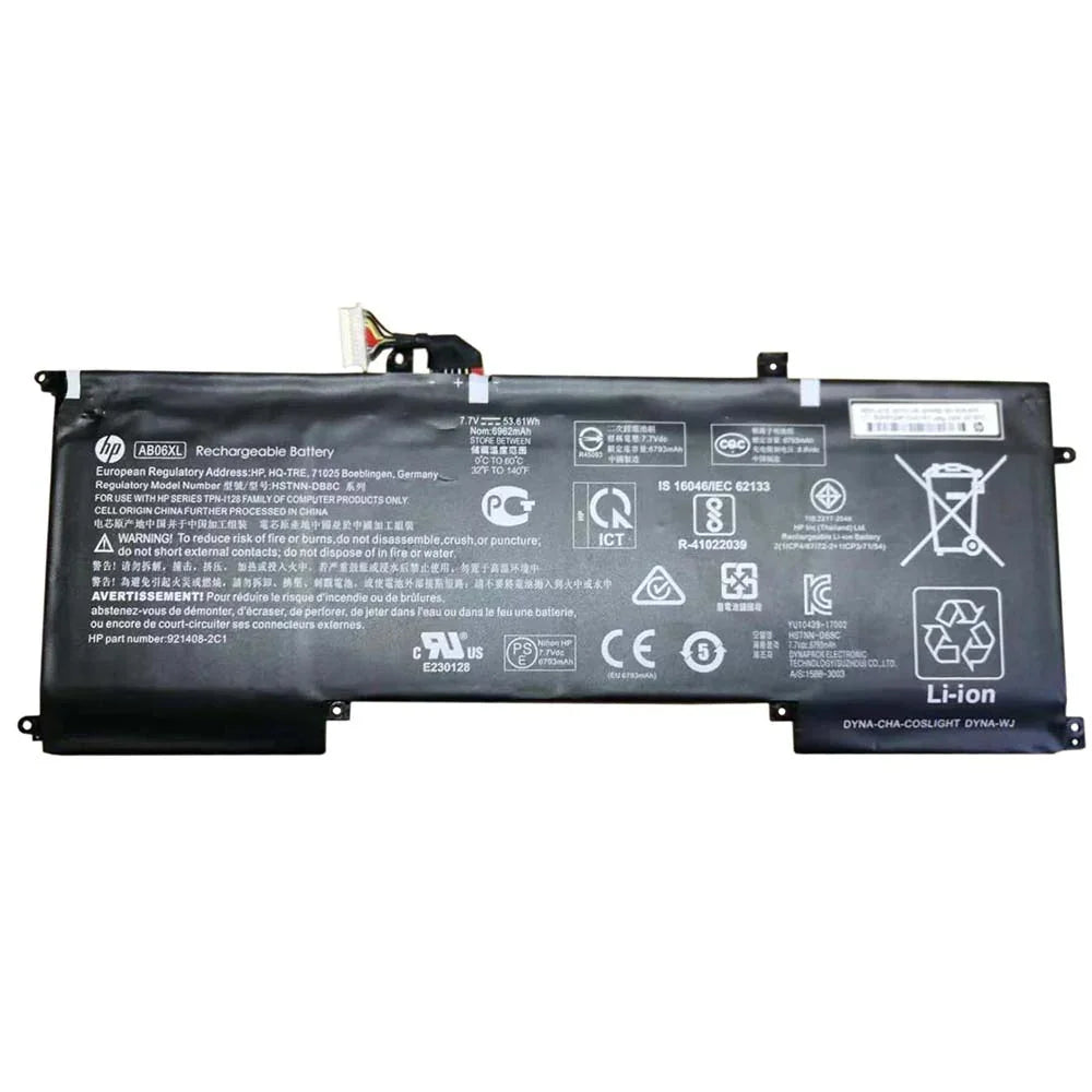 Compatible AB06XL HP Envy 13-AD008NW, Envy 13-AD0XX, AB06053XL (53.61Wh, 6 cells) Laptop Battery