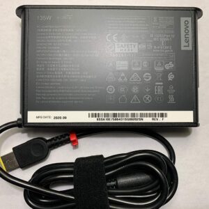 Compatible 20V 6.7A 135W Lenovo ThinkPad P1 20MD, Lenovo ThinkPad P1 20ME, Lenovo ThinkPad X1 Extreme 20MG ADL135SDC3A Slim Tip AC Laptop Adapter/Charger
