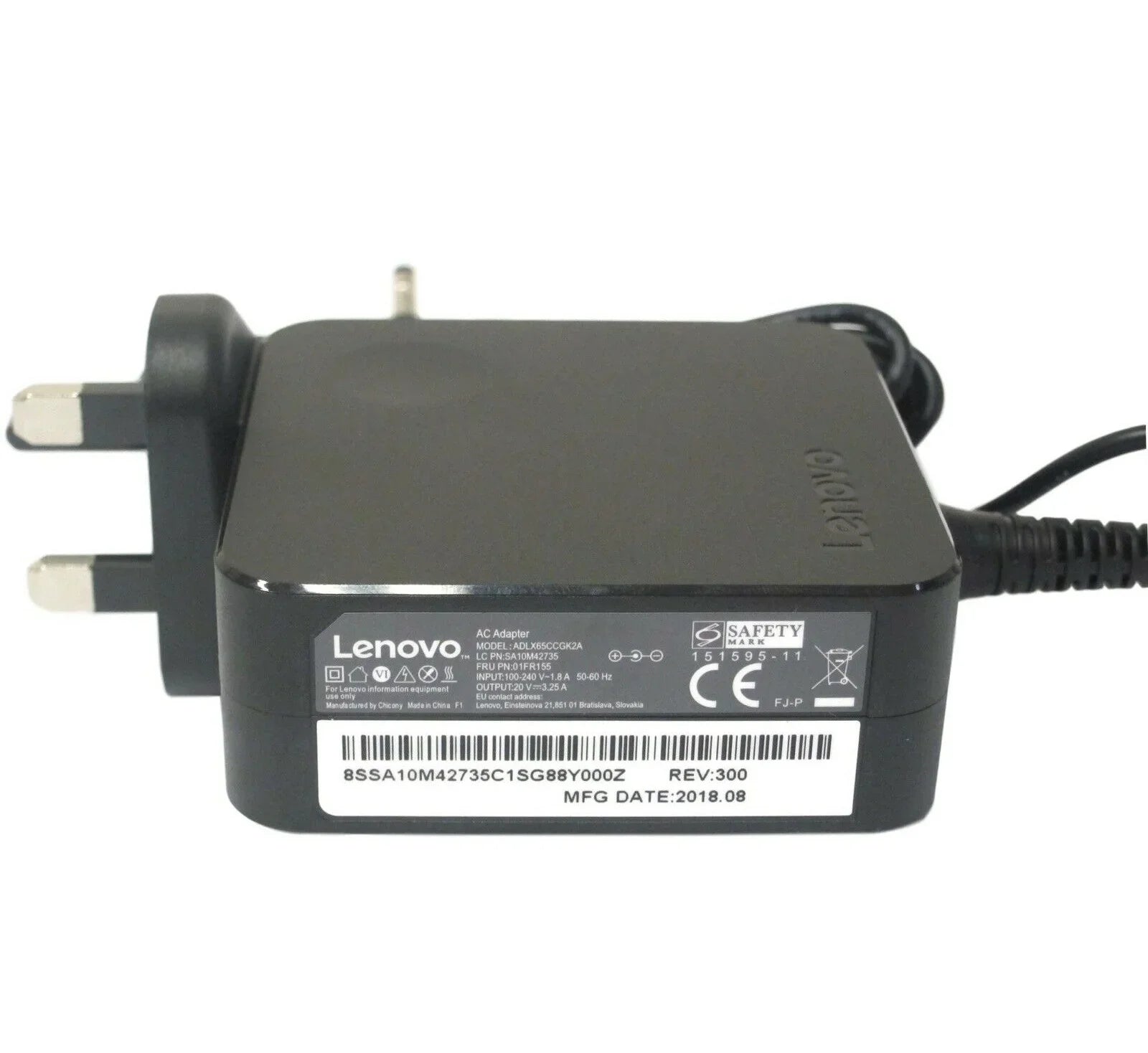 65W Compatible Lenovo IdeaPad 510S 14, IdeaPad S130, Yoga 520, Yoga S740 14, ADLX65CLGU2A Laptop Charger - Image 2