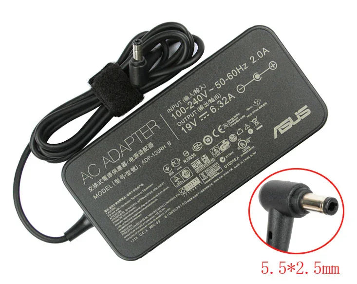Compatible 120W Asus ROG GL752VW-T4122T, TUF Gaming FX705, ADP-120RH B 19V 6.32A Slim Laptop Adapter