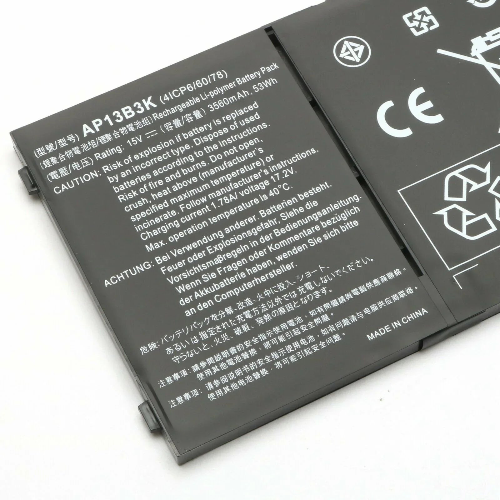 AP13B8K Acer Aspire V5-572 R7-571 V7-481 V7-482P M5-583 AP13B3K Laptop Battery - Image 2