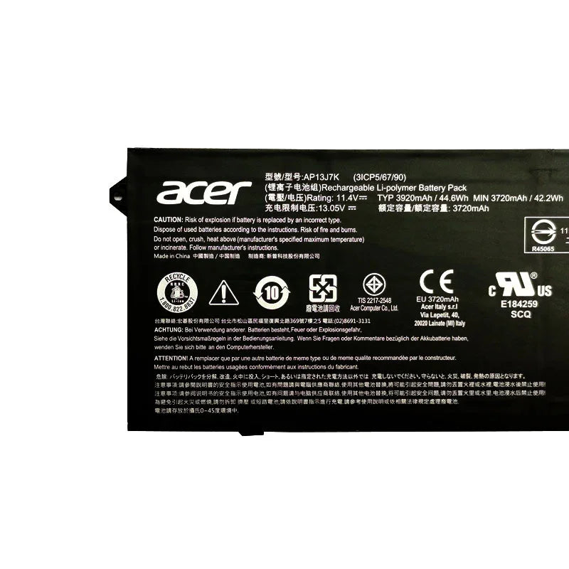 AP13J7K Compatible Acer ChromeBook C740 Series Laptop Battery - Image 2