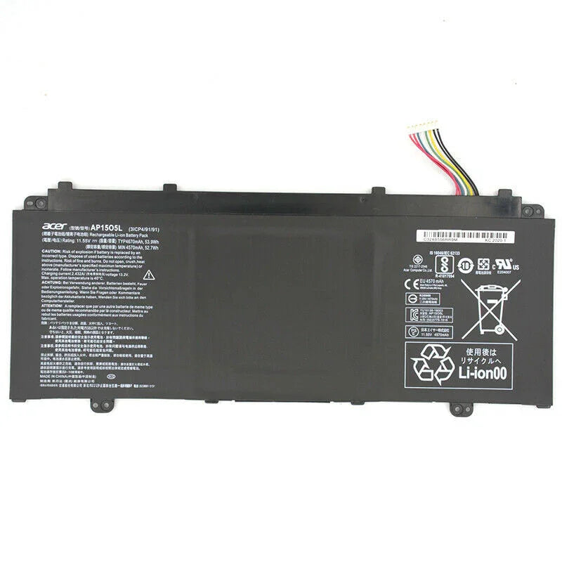 Compatible AP15O5L Acer ChromeBook R13 Series, Predator Triton 700 PT715-51-73ZP, Aspire S13 S5-371-52JR Laptop Battery - Image 3