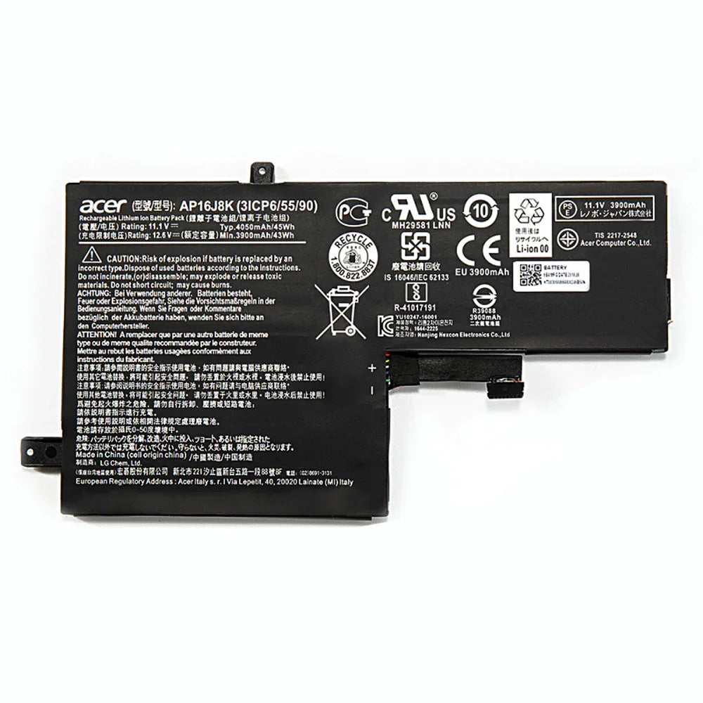 45wh Compatible AP16J8K Acer C731 3ICP6/55/90 AP16J8K Series Tablet Laptop Battery