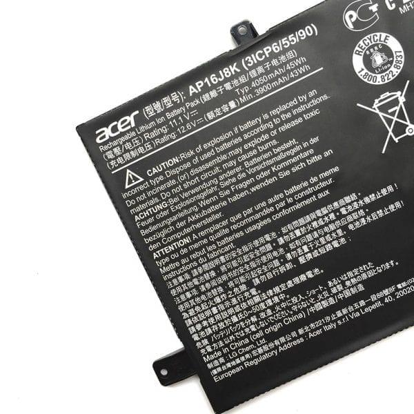 45wh Compatible AP16J8K Acer C731 3ICP6/55/90 AP16J8K Series Tablet Laptop Battery - Image 2