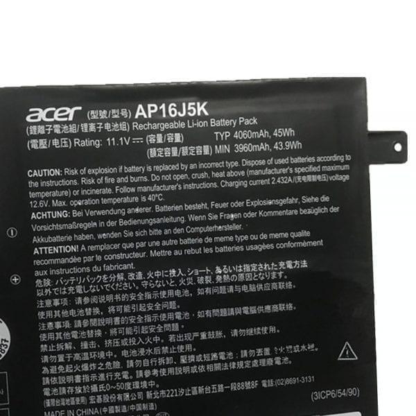 45wh Compatible AP16J8K Acer C731 3ICP6/55/90 AP16J8K Series Tablet Laptop Battery - Image 3