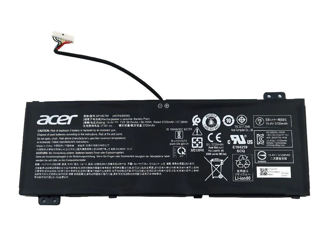 Compatible AP18E7M AP18E8M Acer Aspire Nitro 5 AN515 AN715 Helios 300 4ICP4/69/90 Laptop battery
