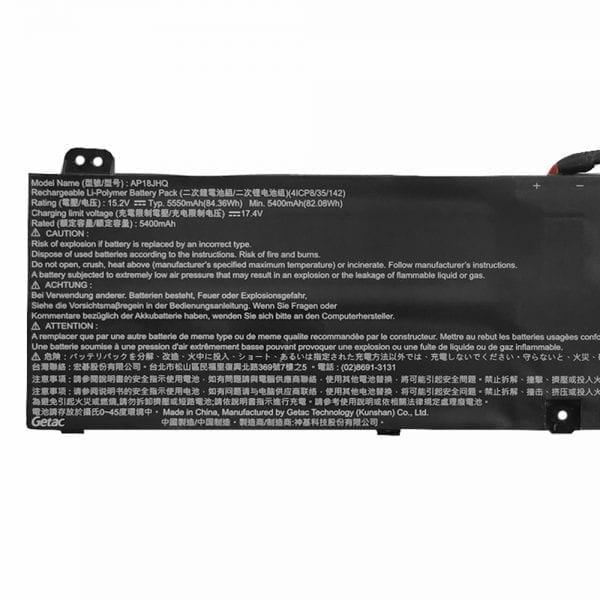 AP18JHQ Acer Predator Triton 500 PT515-51 Series, ConceptD 7 CN715-71 Laptop Battery - Image 2