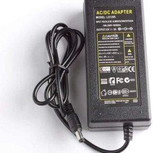 Replacement for DC ADAPTER 12V 5A 60W Power Supply AC to DC Adapter for 5050/3528 Flexible LED Strip Light