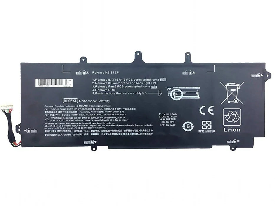 HP BL06XL, BL03XL, BL06042XL Replacement Laptop Battery