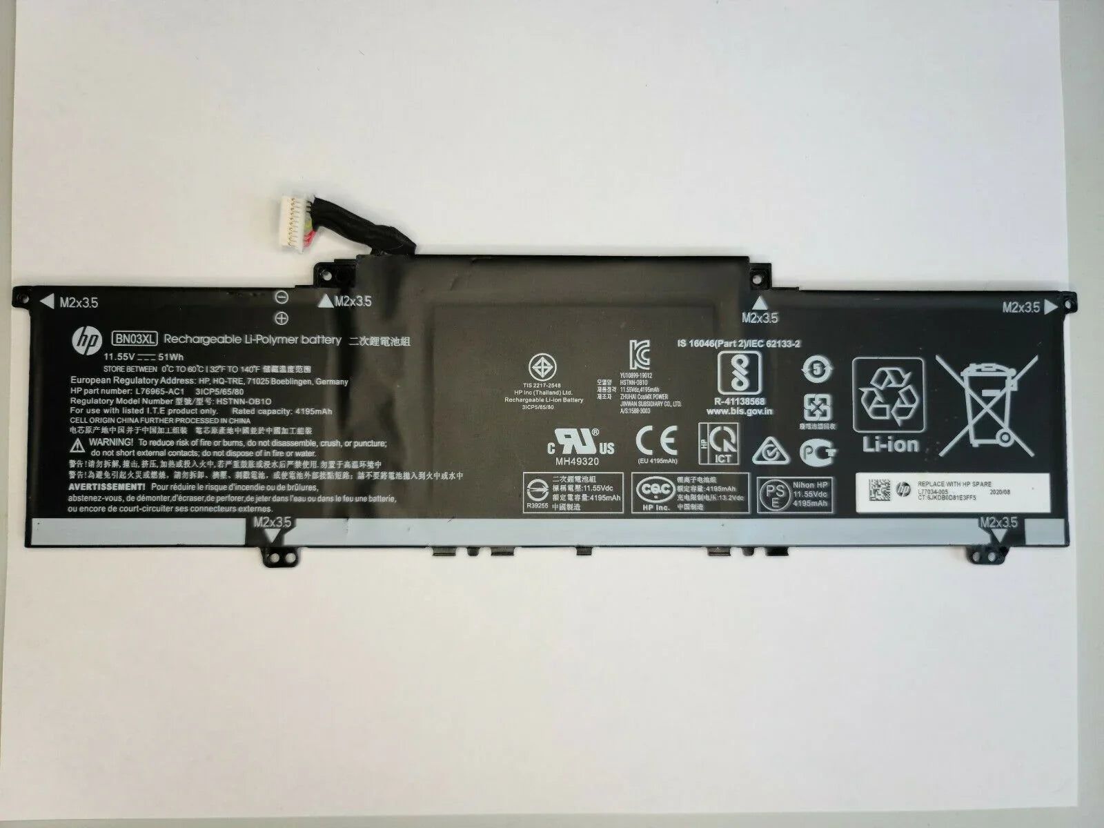Compatible BN03XL HP Envy X360 13-AY0002ND, Envy X360 13-AR0082AU, Envy X360 13-AY 13-BA 15-ED 15-EE Laptop Battery - Image 2