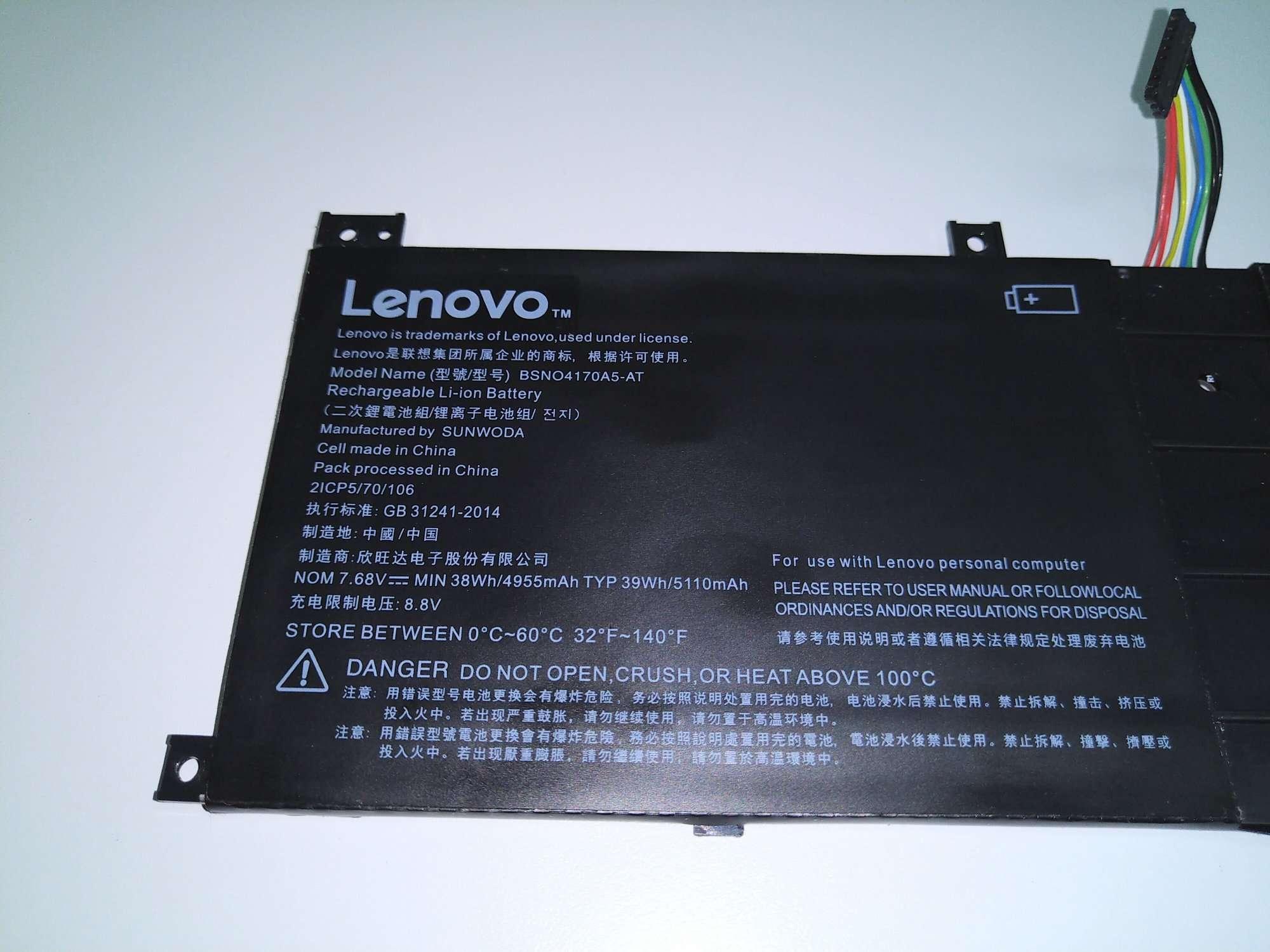 7.68V 38Wh Compatible BSNO4170A5-AT Lenovo Miix 520 510 510-12IKB LH5B10L67278 5B10L68713 5B10L67278 Laptop Battery - Image 2