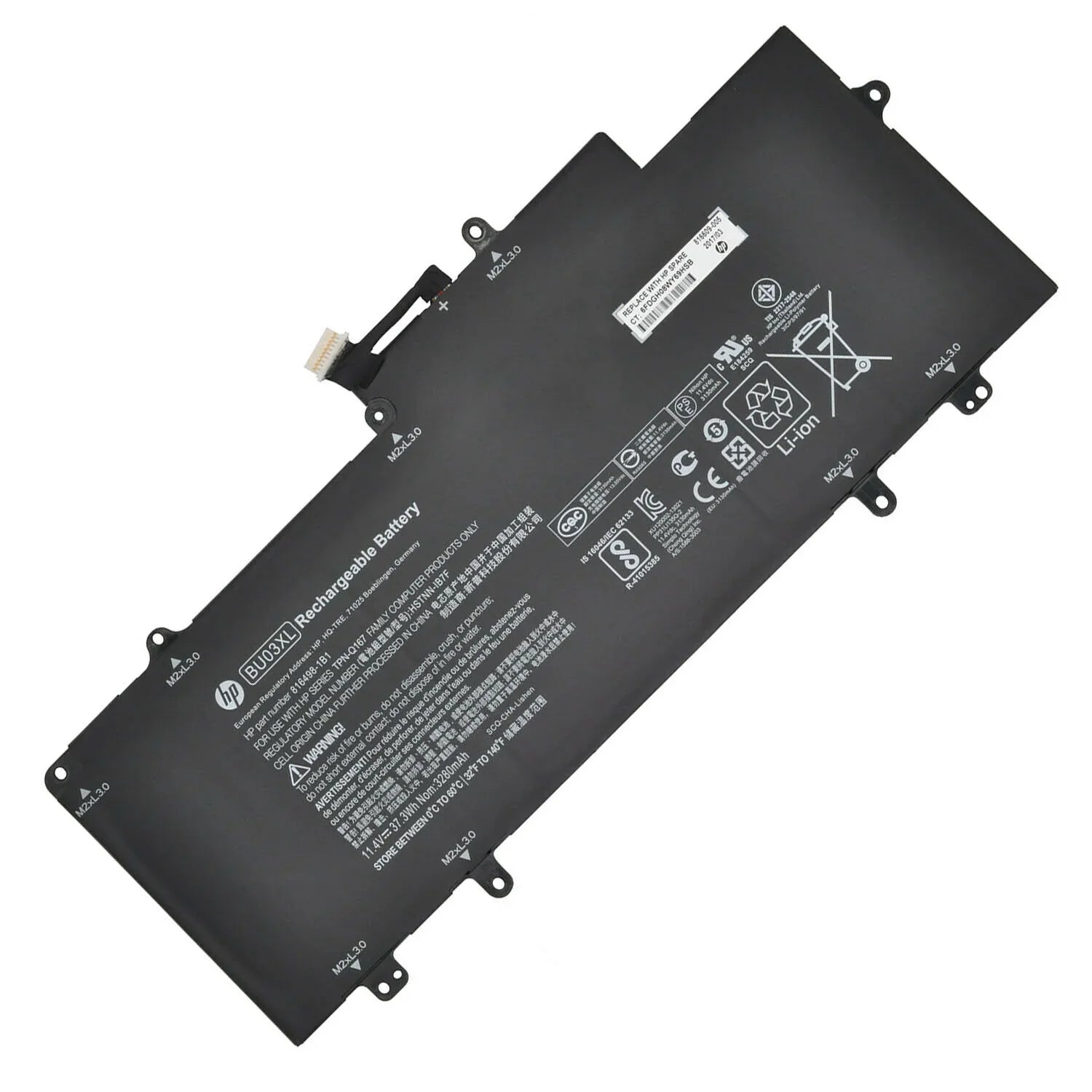 Compatible 37.3Wh BU03XL HP Chromebook 14 G4 Series, Chromebook 14-AK000NF, Chromebook 14-AK004NO Laptop Battery